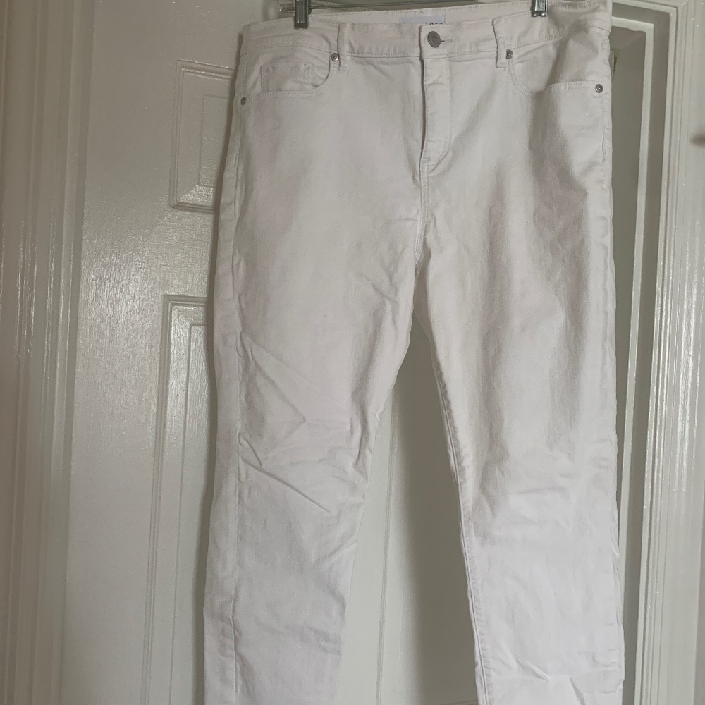 Loft white jeans